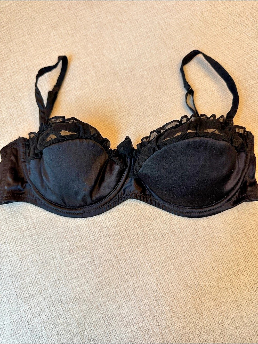 Agent Provocateur Lace Trim Bra Black Size 34D/90